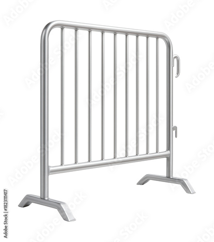 Wallpaper Mural Aluminum crowd control barrier featuring interlocking hooks and flat bases. Torontodigital.ca