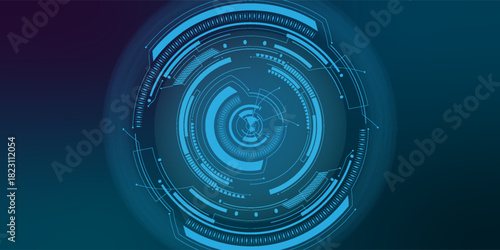 Brightly glowing AI chip on light circuit board on technology blue background. CPU processor or semiconductor on tech bg. Computer microchip on motherboard. Abstract digital vector