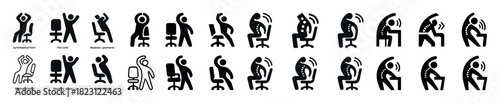 Guide to proper and improper office chair posture for spine health