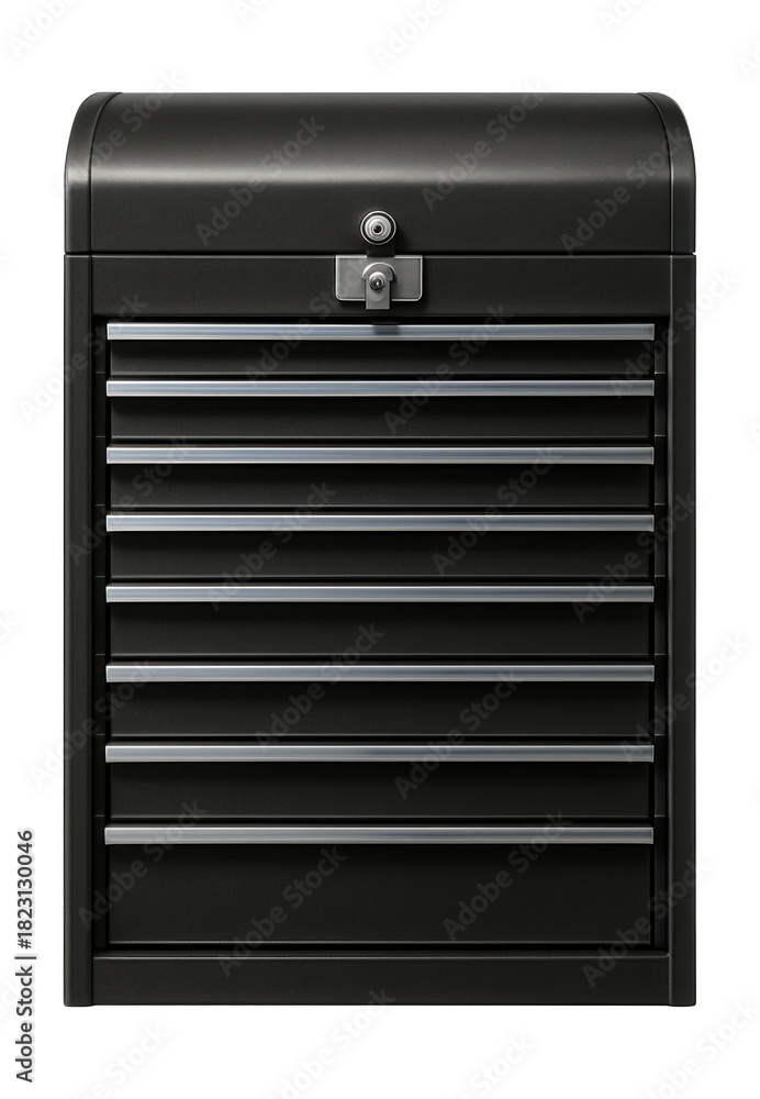 Obraz premium Multi-drawer tool chest with a secure, lockable top.