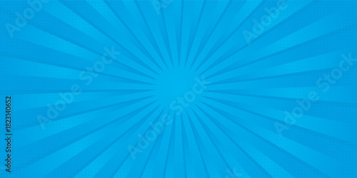 Comic abstract background. Pop art texture. Starburst cartoon style. Anime design with explosion effect for print simple abstract design