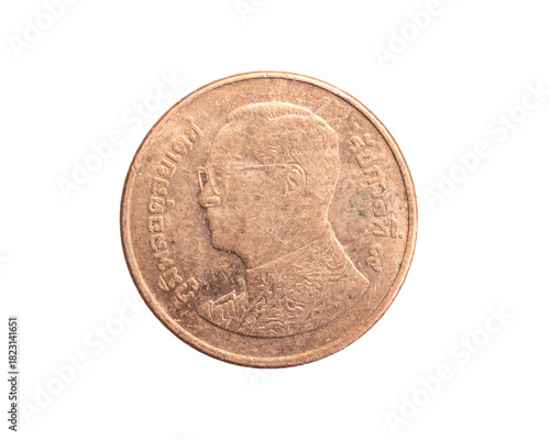 Wallpaper Mural Thailand fifty baht coin on a white isolated background Torontodigital.ca