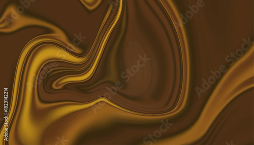 Wallpaper Mural Golden Brown Abstract Liquid Flow Background Torontodigital.ca