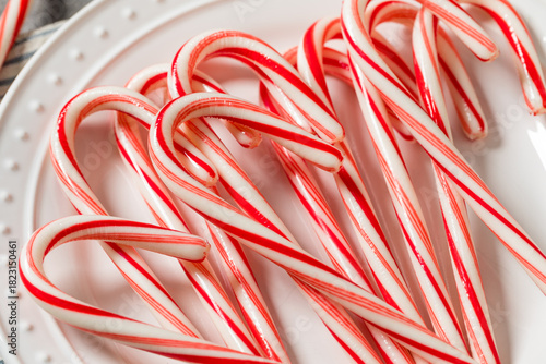 Sweet Organic Red and White Christmas Peppermint Candycanes