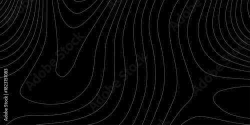 Abstract black and white art design with spiral lines in motion creating a vortex pattern texture wallpaper