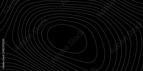 Abstract black background with a dark, 3D swirl and circular lines forming a metal spiral pattern