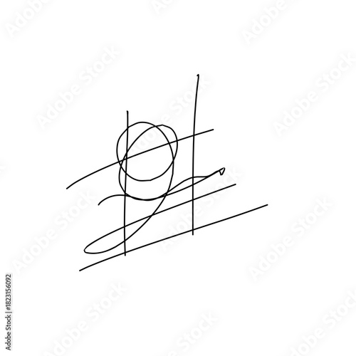 h letter signature