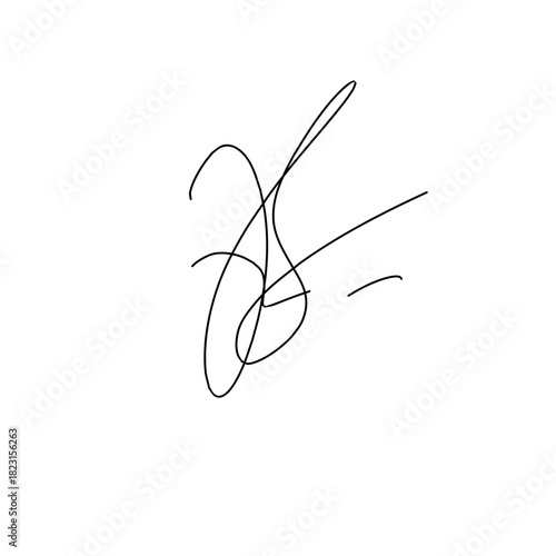 k letter signature