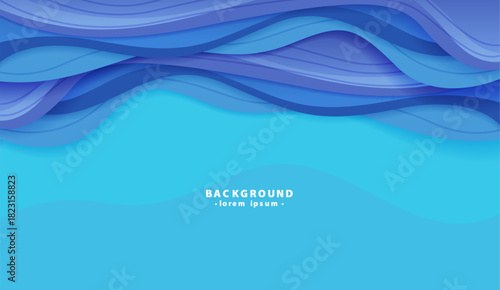 Art with layers of soft blue and purple wavy patterns. Suitable for abstract backgrounds, digital design projects, and artistic creations.