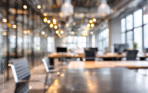 Wallpaper Mural Abstract blurred office interior room. blurry working space with defocused effect. use for background or backdrop in business concept. High quality. High quality Torontodigital.ca