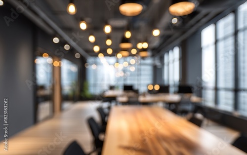 Wallpaper Mural Abstract blurred office interior room. blurry working space with defocused effect. use for background or backdrop in business concept. High quality. High quality Torontodigital.ca