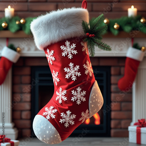 christmas stocking with gifts
