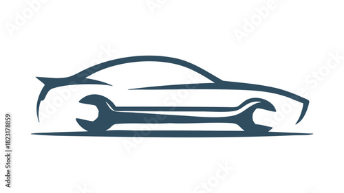 Vehicle garage mechanic symbol