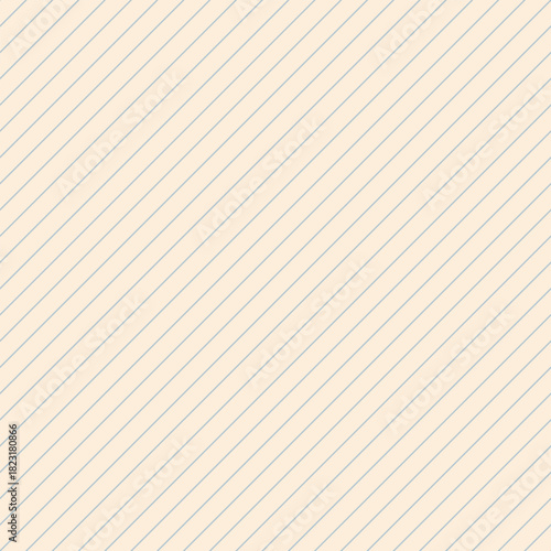 Elegant light grayish blue diagonal stripe seamless pattern on a light cream backdrop, ideal for contemporary branding, packaging, and interior design projects.