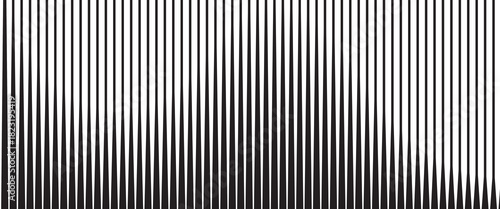 Abstract art geometric background with vertical lines. Optical illusion with waves and transition. abstract wavy lines background.