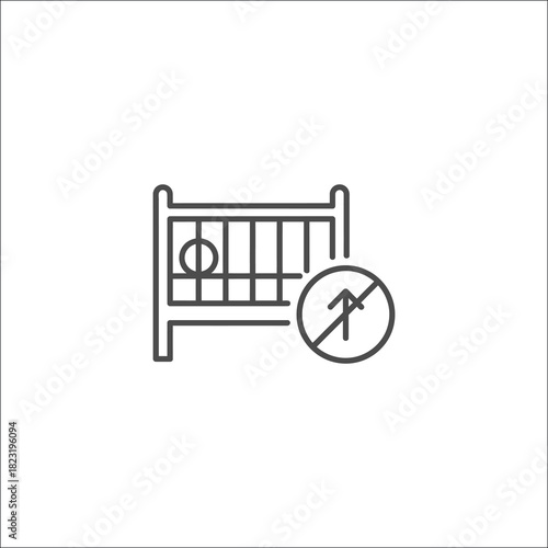 Infant botulism medical health care icon symbol