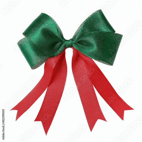 Creative red and green christmas bow inspirations for a festive holiday decor and artistic holiday atmosphere