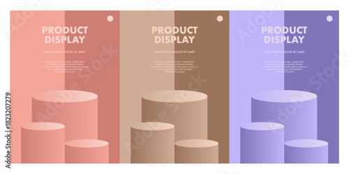 Templates for product display, e-commerce marketing and online shopping concept. Illustration of a shopping campaign, sales, discount, and promotions. Ideal for digital advertising, website banners.