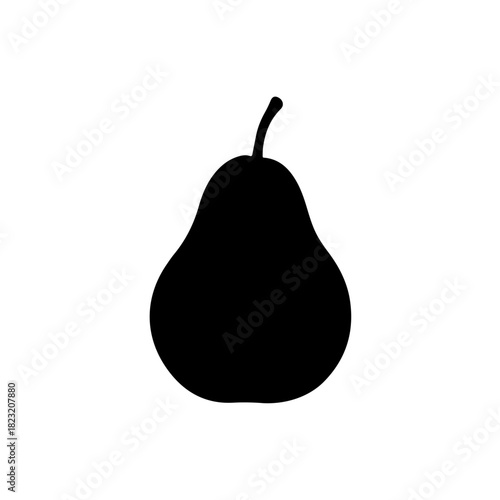 Black pear silhouette