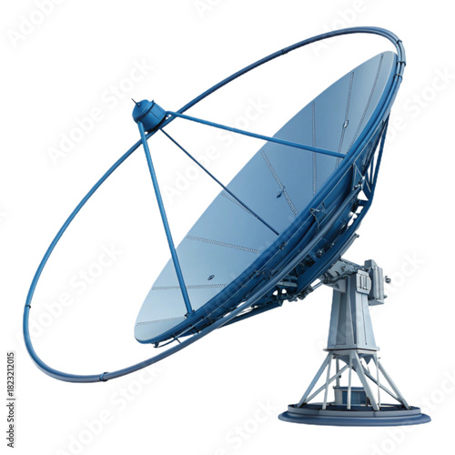 Cutting-Edge satellite dish technology ready for data transmission and wireless communication, powering the future of global connectivity and broadcasting