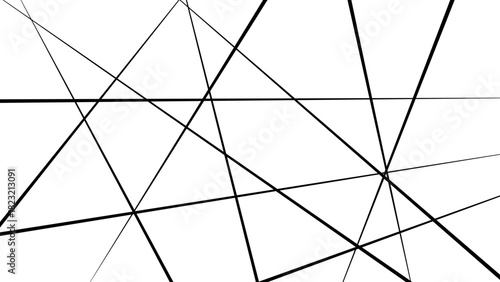 Abstract white background with random black lines, abstract golden stroke lines vector background texture. modern technology art design.
