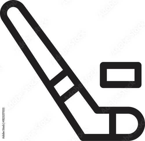 Ice Hockey Icon Vector Linear Style Stock Vector