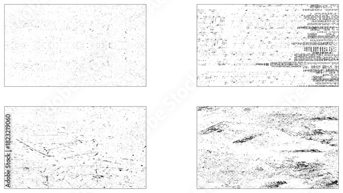 Abstract grunge concrete wall distressed texture background, Grunge material monochrome set textures with dirty old surfaces.
