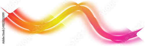 Abstract Gradient Wave Line Art - Modern Flowing Colourful Design Element