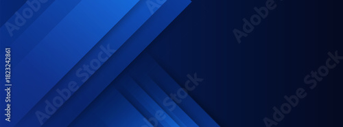 Deep blue abstract background with diagonal layered stripes.