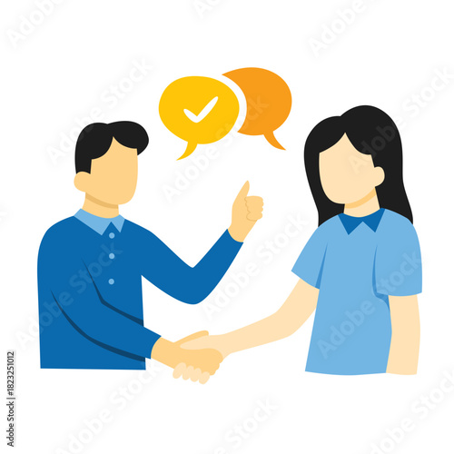 Business people shaking hands
