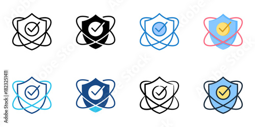 Dependability icon set multiple style collection vector illustration 
