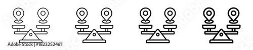 Equilibrium Zone  Icon Set Different Style Collection
