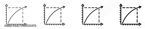 Marginal Utility Curve  Icon Set Different Style Collection
