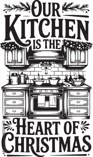 Christmas Kitchen Towel SVG 