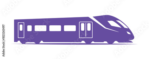 Modern train icon vector template for transportation

