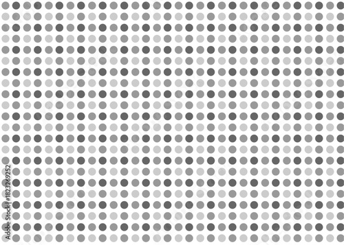 水玉 パターン シンプルなモノクロ モノトーンのドット柄の背景 壁紙素材 透過