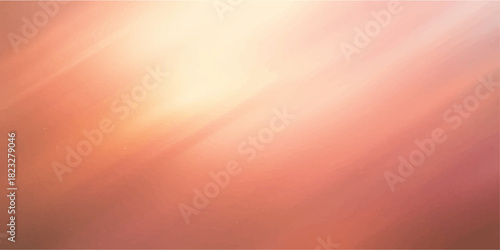 Abstract light background with bokeh of bright sun rays in the blue sky at sunrise