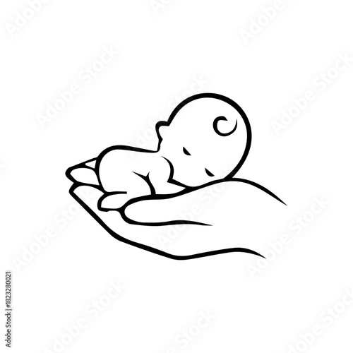 baby, illustration, child, pregnant, vector, mother, pregnancy, motherhood, care, woman, belly, image, female, health