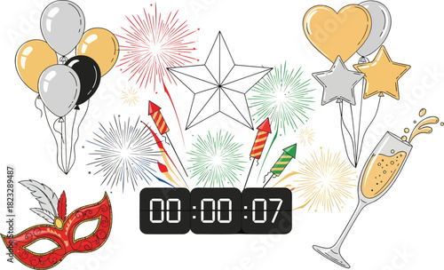 Celebration Countdown Party Festive Moments