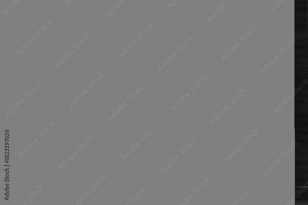 Fototapeta premium Old film texture with scratches, noise and glitch shapes. Realistic overlay film texture in black-white, dust and grain.