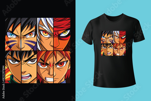 Cool vector t-shirt design with Saint Seiya - Pegasus!. Sport uniform, t-shirt activewear template, colorful. T-shirt print or tattoo with Saint Seiya - Pegasus!