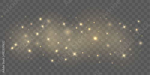 A bright flare spreads through light particles drifting in the air. Subtle sparkles shimmer softly around the glow. The whole scene feels airy and radiant.