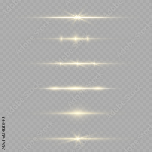 A glowing gold streak forms a thin radiant line across the light background. Subtle sparkles flicker around the beam. The shining texture creates a clean modern highlight.