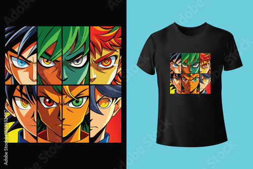 Cool vector t-shirt design with Saint Seiya - Pegasus!. Sport uniform, t-shirt activewear template, colorful. T-shirt print or tattoo with Saint Seiya - Pegasus!