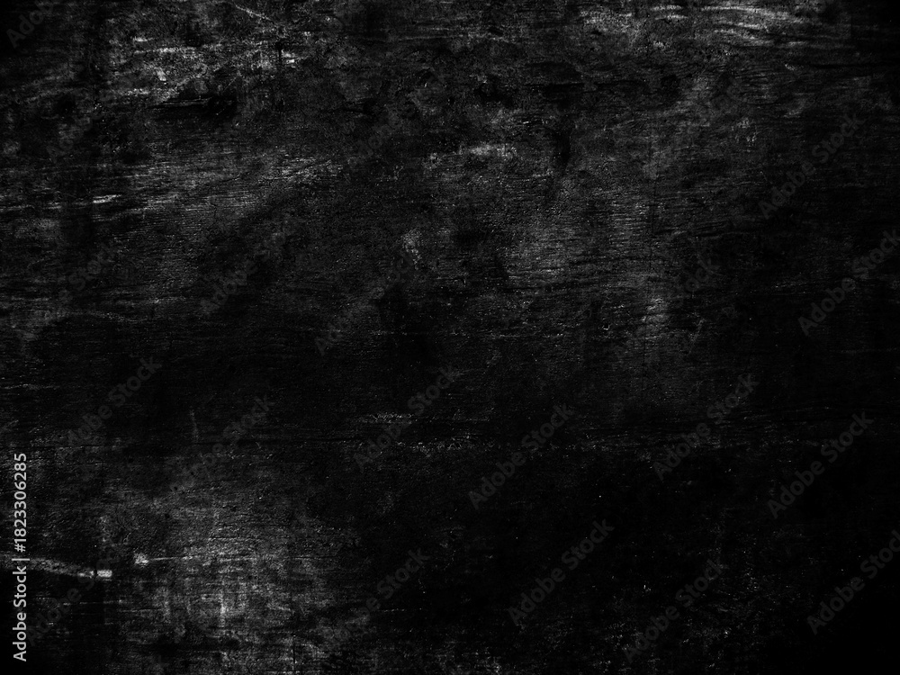 Naklejka premium Dust and scratches design. Aged photo editor layer. Black grunge abstract background. Copy space.