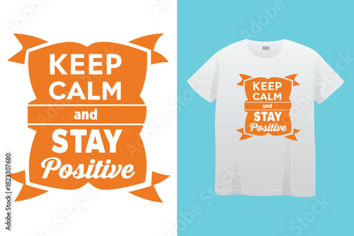 Urban style graphic design STAY POSITIVE abstract illustration for t shirt, hoodie, typography t shirt design, authentic urban style streetwear design.