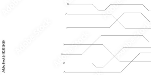 Abstract futuristic circuit board Illustration, Circuit board with various technology elements. Circuit board pattern for technology background. Vector illustration