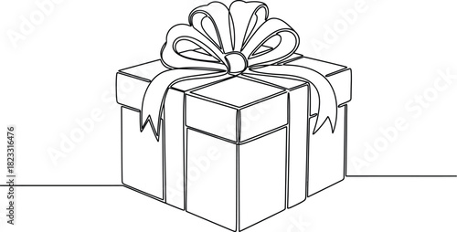Gift present box ribbon bow surprise celebration birthday christmas holiday package