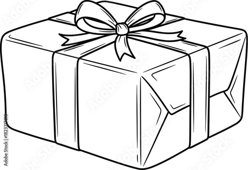 Gift present box ribbon birthday christmas celebration surprise package holiday