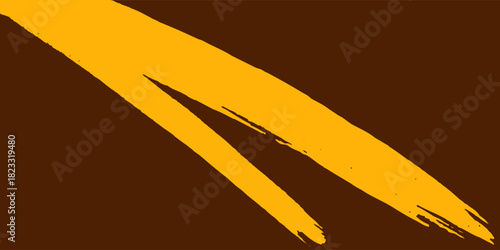 brown and orange gradient abstract wide horizontal banner with hexagon carbon fiber grid and orange luminous lines. Technology vector background with orange neon lines. vector, gradient lines, 10 eps